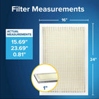 Filtrete 20x25x1 Air Filter, MERV 5, MPR 300, 6 HVAC Filters