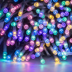 Dazzle Bright 300 LED Christmas String Lights, 100 FT Connectable Waterproof String Lights Green Wire with 8 Modes, Christmas Decorations for Indoor Outdoor Xmas Party Yard Garden (Warm White)