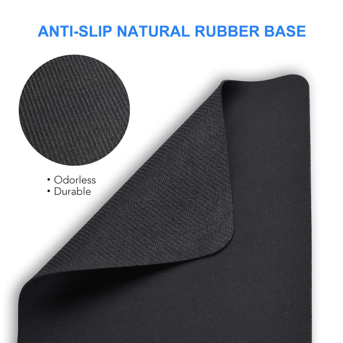 cimetech Mouse Mat, Gaming Mouse Pad, Ultra Thin Portable Mousepad, Black