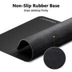 cimetech Mouse Mat, Gaming Mouse Pad, Ultra Thin Portable Mousepad, Black