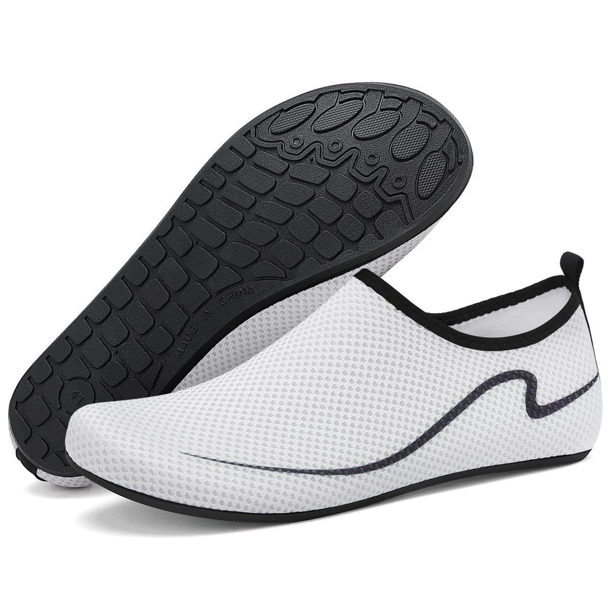 Water Shoes for Women Men Quick-Dry Beach Swim Socks with Non-Slip Sole
