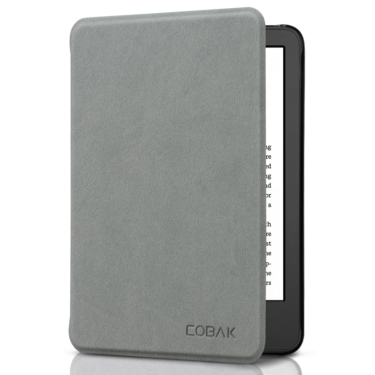 CoBak Case for 6" Kindle 11th Generation 2024 and 2022, Premium PU Leather Smart Cover with Auto Sleep/Wake for Kindle, Black