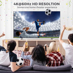 HDMI Switch 4K@60Hz, Bidirectional Hdmi Splitter 2 in 1 out / 1 In 2 out