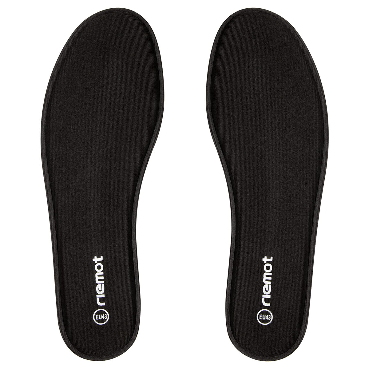 riemot Memory Foam Insoles for Men and Women - Replacement Shoe Inserts Comfort Cushioning for Sports Shoes, Trainers, Sneakers, Work Boots and Walking Shoes, Black with Yellow Base, UK8 / EU42