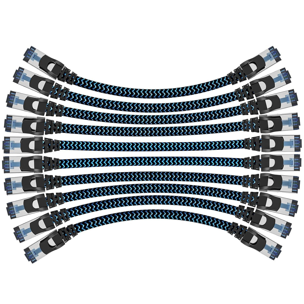Ethernet Cable 1.5M 10 Pack, Cat 8 Internet Cable High Speed