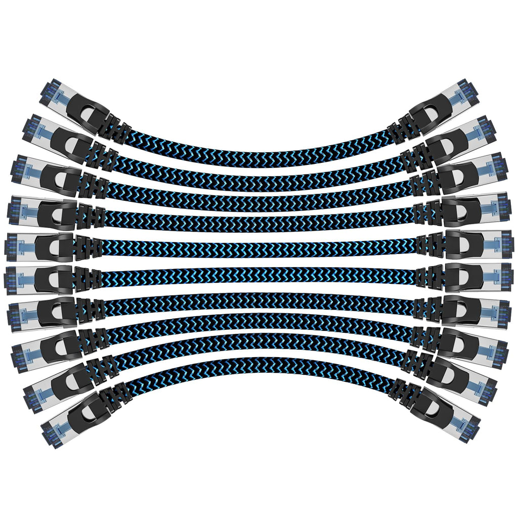 Ethernet Cable 1.5M 10 Pack, Cat 8 Internet Cable High Speed