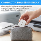 Double Dragon 2-Pack UK Electric Toothbrush & Shaver Plug Adapter | 2-Pin to 3-Pin Bathroom Converter | Supports UK EU Round & US Flat 2-Pin Plugs | 1A Fused | Compatible with Oral-B, Braun, Philips