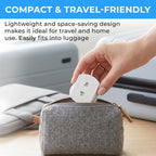 Double Dragon 2-Pack UK Electric Toothbrush & Shaver Plug Adapter | 2-Pin to 3-Pin Bathroom Converter | Supports UK EU Round & US Flat 2-Pin Plugs | 1A Fused | Compatible with Oral-B, Braun, Philips