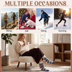 Ladies Socks Wool Thermal Fluffy Gifts For Women 5 Pairs