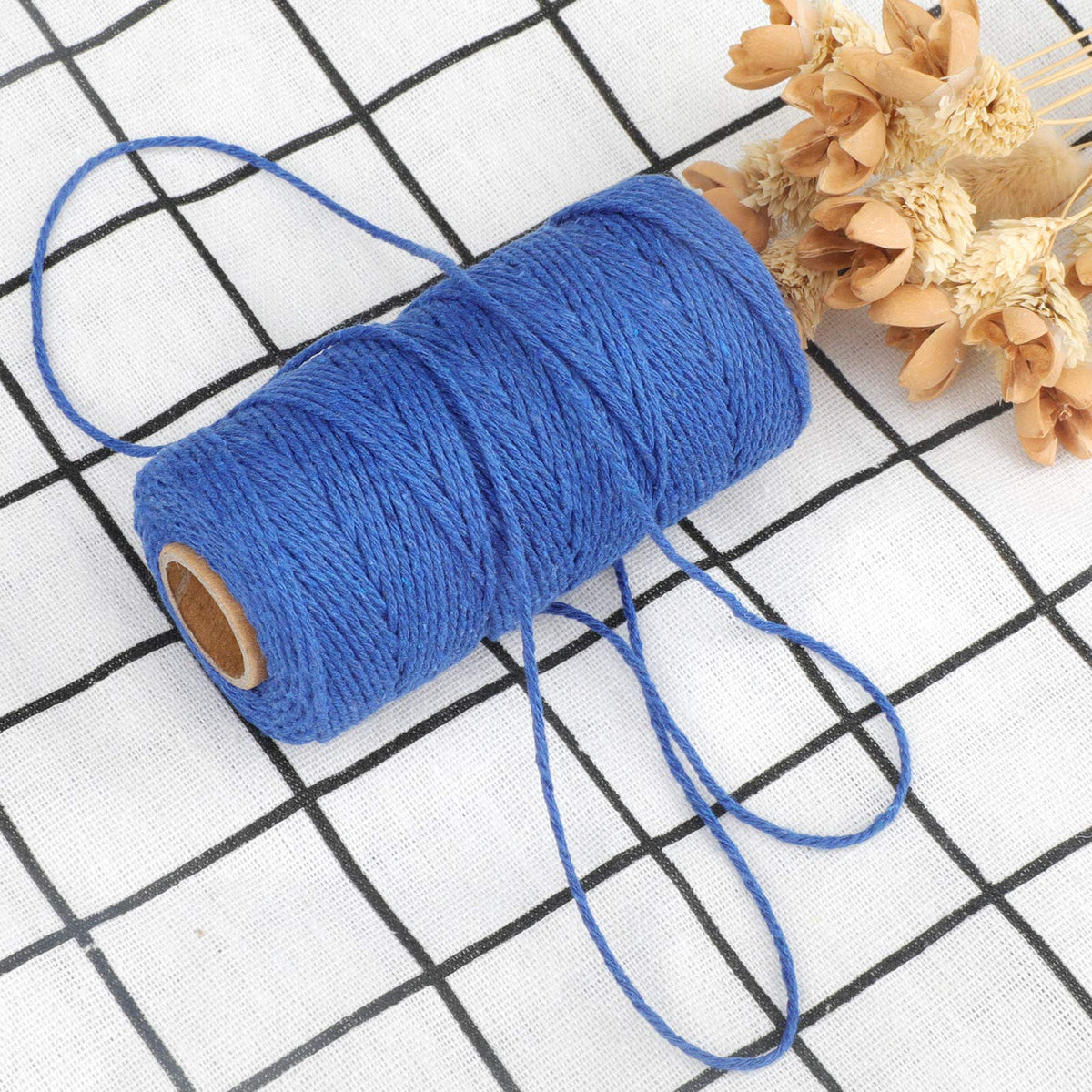 jijAcraft 50M White Cotton String: 2MM Cooking String for DIY Crafts