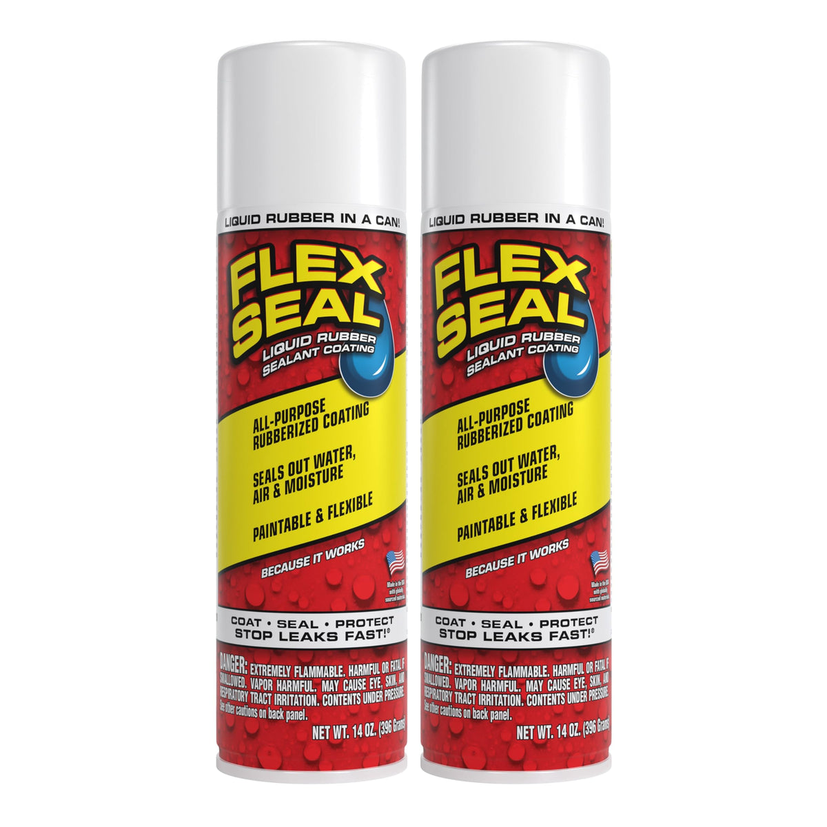 Flex Seal Spray Rubber Sealant Coating, Waterproof, Clear, 14 oz, 1-Pack
