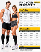 CAMBIVO Compression Socks for Women & Men 2 Pairs, Travel Flight Socks