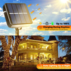 Joomer Solar Fairy Lights, 2-Pack Total 80FT 240LED Lights, Warm White