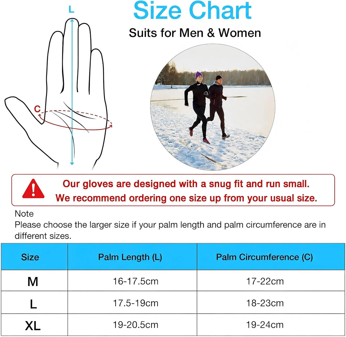 Unigear Running Gloves, Touch Screen Anti-slip Lightweight Gloves Liners for Cycling Biking Sporting Driving for Men Women
