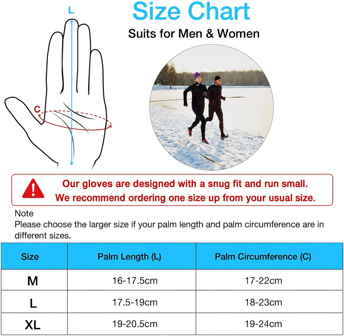 Unigear Running Gloves, Touch Screen Anti-slip Lightweight Gloves Liners for Cycling Biking Sporting Driving for Men Women