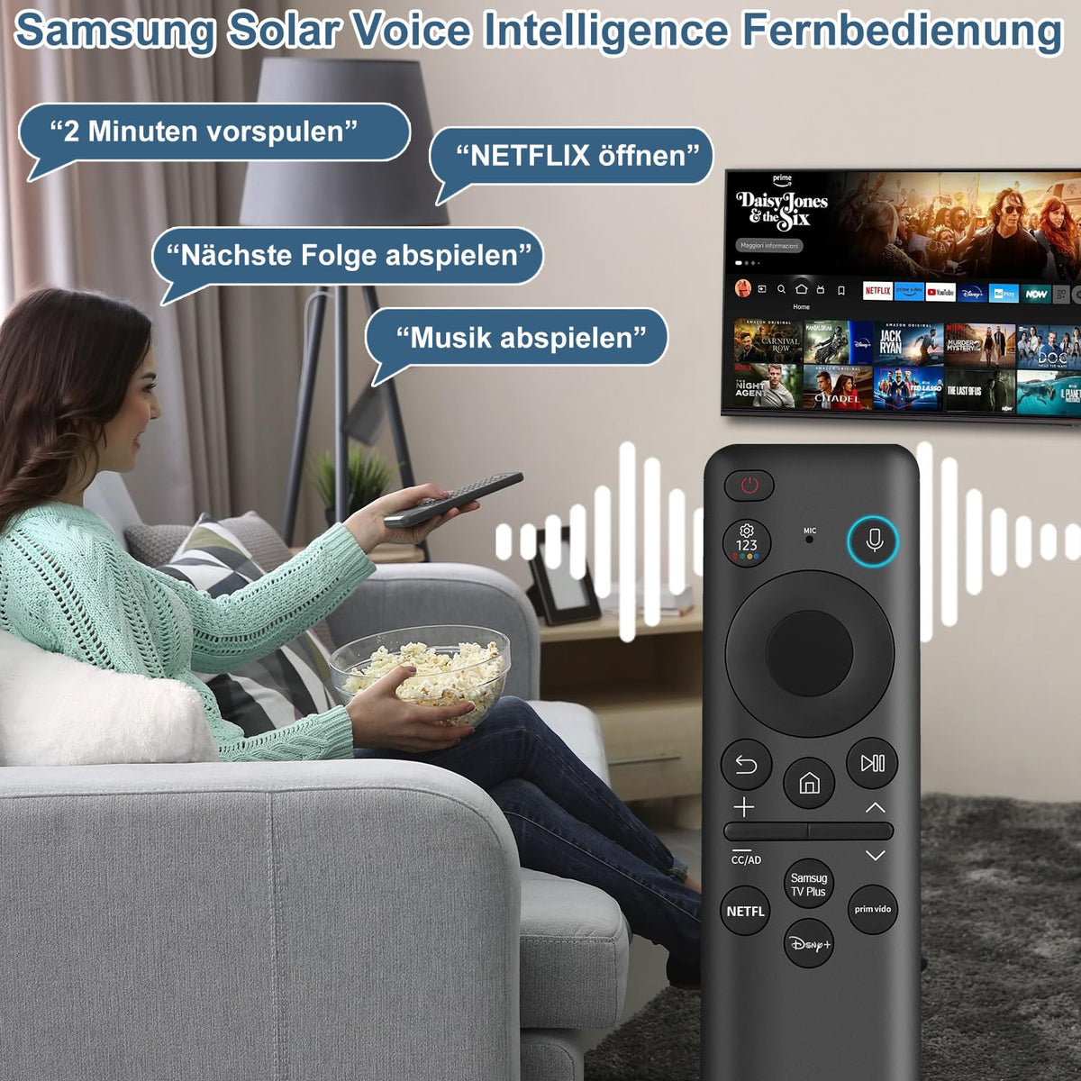 Gvirtue Voice Replacement Compatible with F-ire TV Alexa Voice Remote Pro