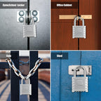 Diyife Large Heavy Duty Combination Padlocks Outdoor, 52mm Weatherproof