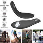 Women’s Memory Foam Insoles Replacement, Running Insoles Inserts for Sports Shoes Trainers Sneakers Work Boots Walking Shoes, Cushioning Comfort Insoles for Women 1 Pair, Size 5 UK W, Black