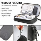 Teskyer Travel Cable Organiser Bag, Travel Essential, Dark Green