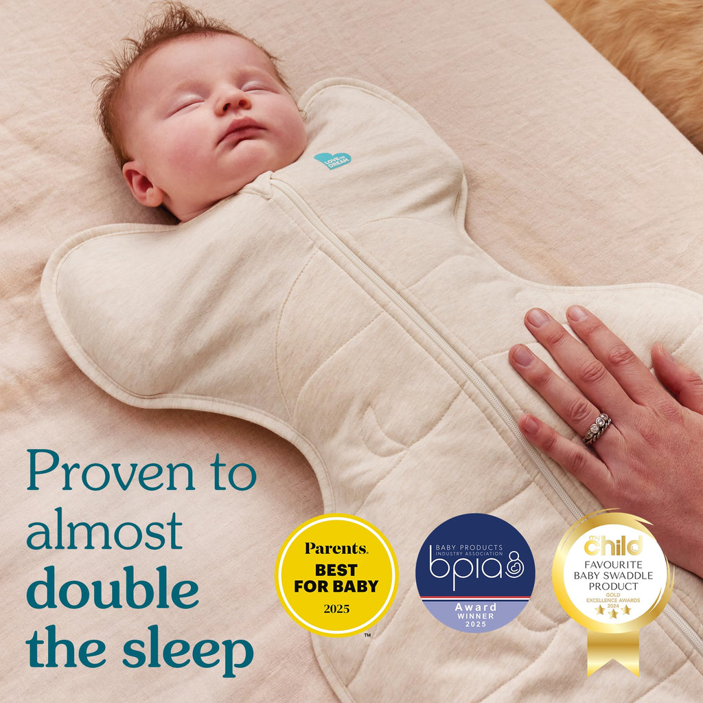 Love To Dream Swaddle Up, S 3.5-6kg, Olive Twigs, 1.5 Tog