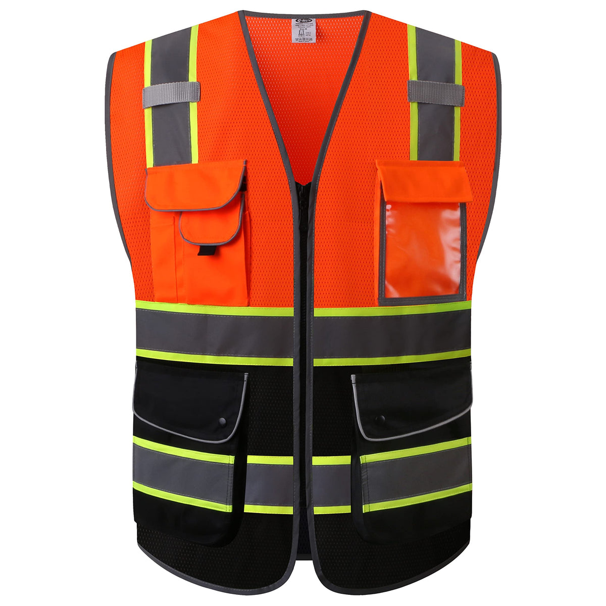 JKSafety Safety Vest for Men Women Reflective Hi Vis JK150 Green 3XL