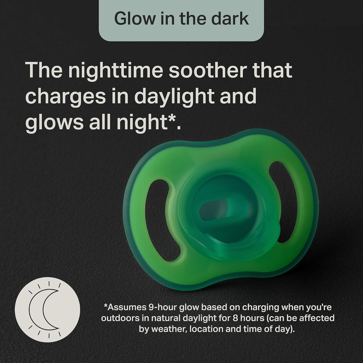 Tommee Tippee Ultra-Light StayPut Night Glow Soother 0-6m Pack of 2