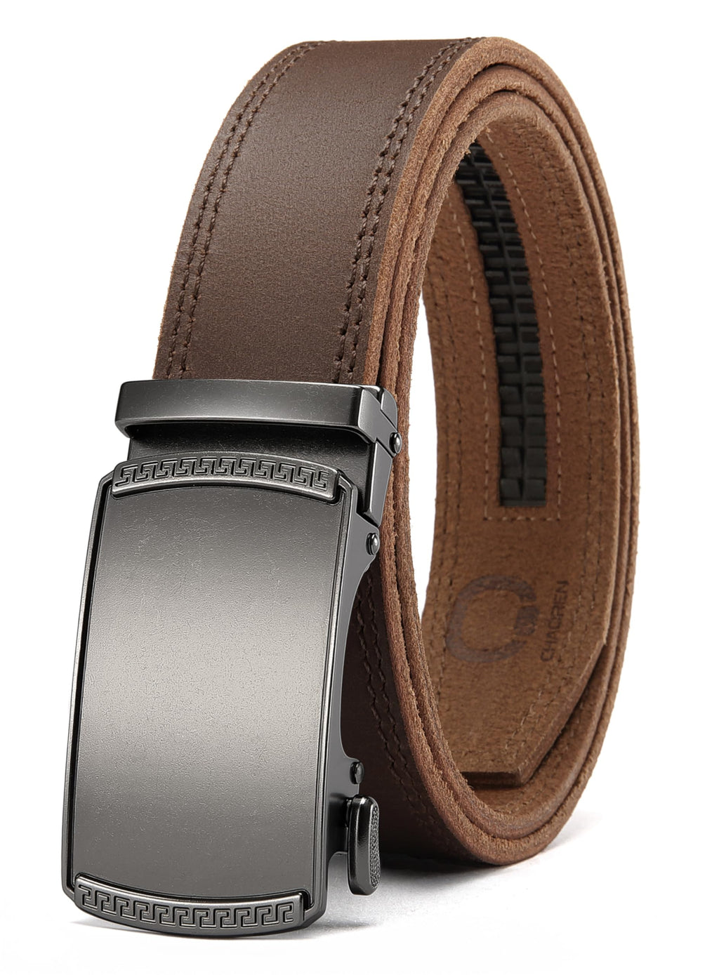 CHAOREN Belts for Men, 1 3/8" Ratchet Mens Belt Leather for Jeans, Dress