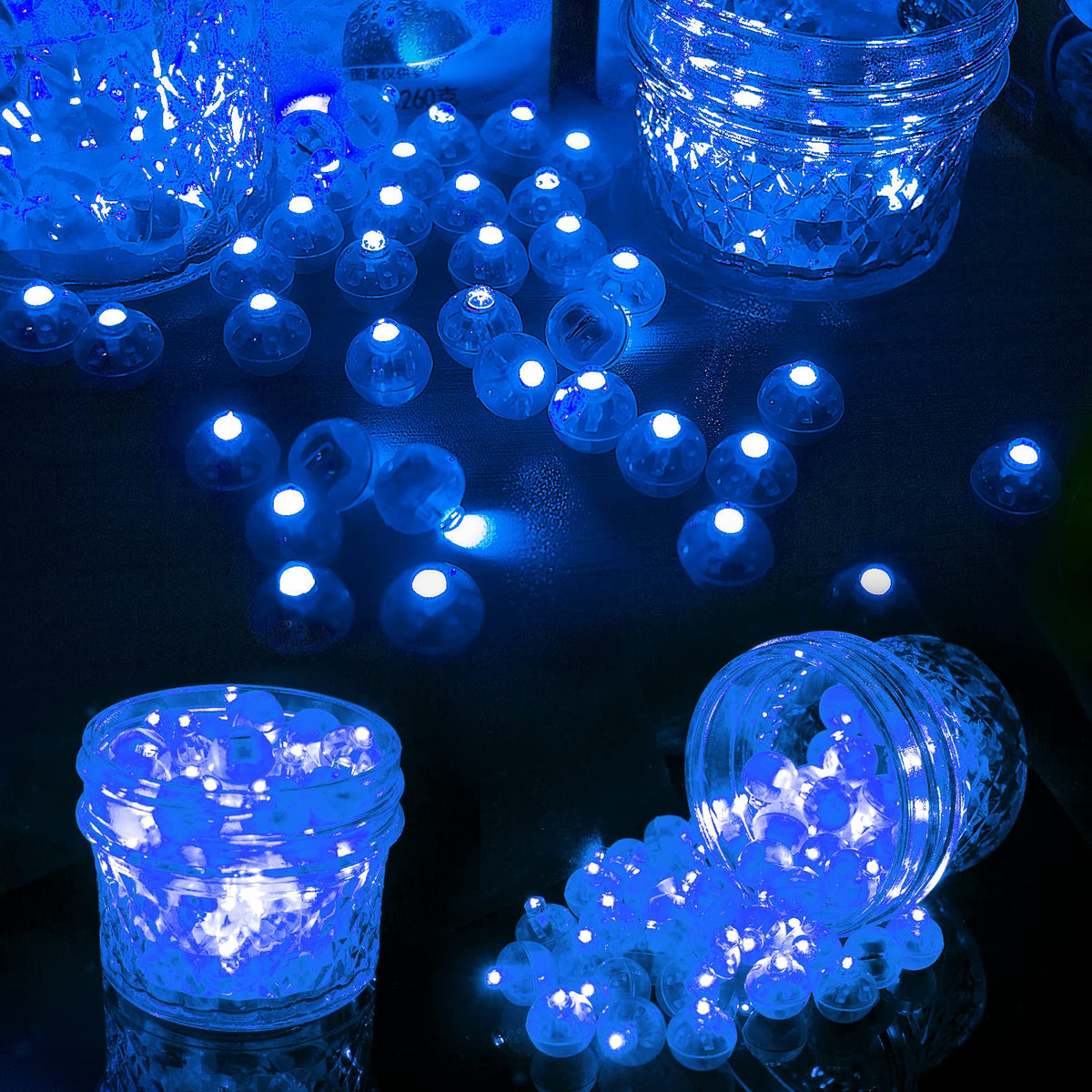 Aogist 200pcs 10-Colors Mini Lights with Hook,Long Standby Time Waterproof LED Balloon Light,Battery Powered,Ball Lamp for Balloon Paper Lantern Birthday Party Christmas Halloween