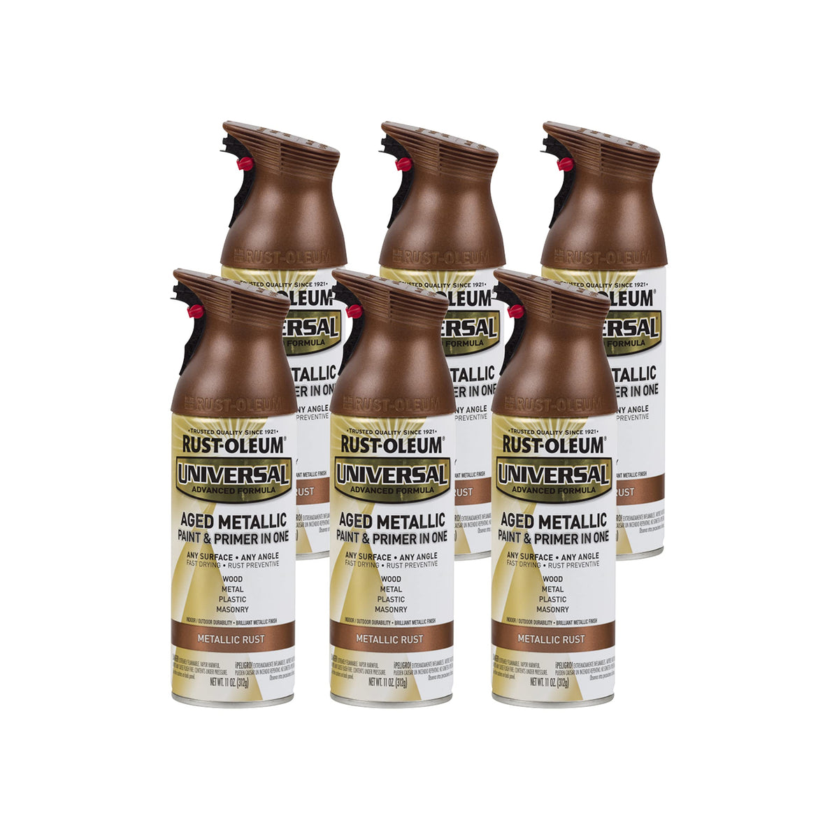 Rust-Oleum Universal All Surface Metallic Spray Paint, Aged Copper