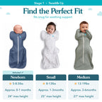 Love To Dream Swaddle Up, S 3.5-6kg, Olive Twigs, 1.5 Tog