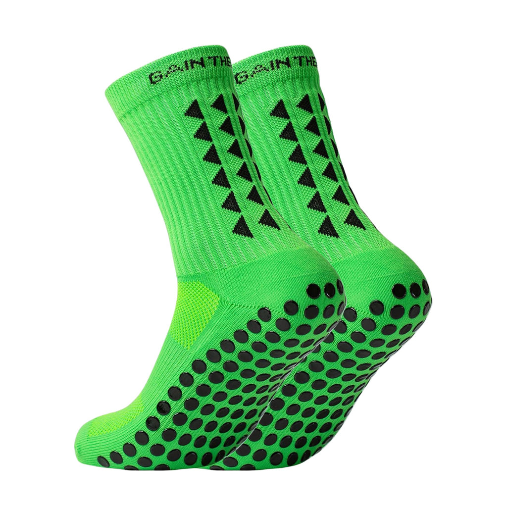 Gain The Edge Football Grip Socks 3.0-2pc and 4pc Set - Non Slip Football Socks - Updated Model