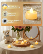 Amagic 24Pack Purple Flameless LED Tea Lights Candles Battery Operated