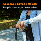 Gorilla Tape Black 11m - Heavy Duty Duct Tape, Hand-Tearable & Extra Strong