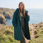 OHS Adults Drying Robe, Gifts for Women Outdoor Water-Resistant Changing Robe Womens Jacket Comfy Sherpa Privacy Robes for Women Men, Stay Dry Swimming Camping Drying Robes - S/M, L/XL