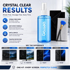 Betron Screen Cleaner Spray Kit with Cloth for TV, Laptop, Monitor, 500ml