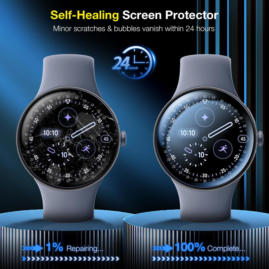 LK 6 Pack Screen Protector for Apple Watch Series 9 8 7 41mm/Series SE 6 5 4 40mm, Screen Protector Compatible for Apple Watch 40/41mm, High Definition, Bubble Free, Clear Flexible TPU Film