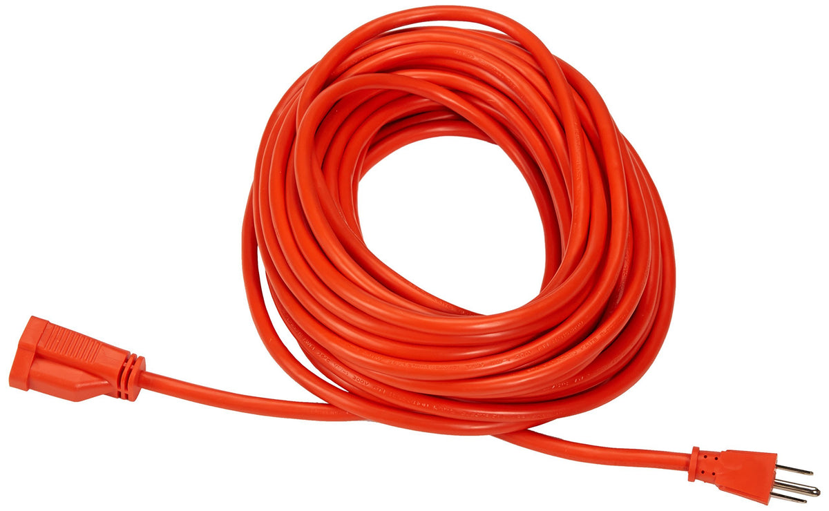 Amazon Basics Indoor/Outdoor Extension Cord, 25-foot, 3-Prong Grounded Plug with 3 Outlets, Weather Resistant Vinyl, 13 Amps, 1625 Watts, 125 VAC, Green