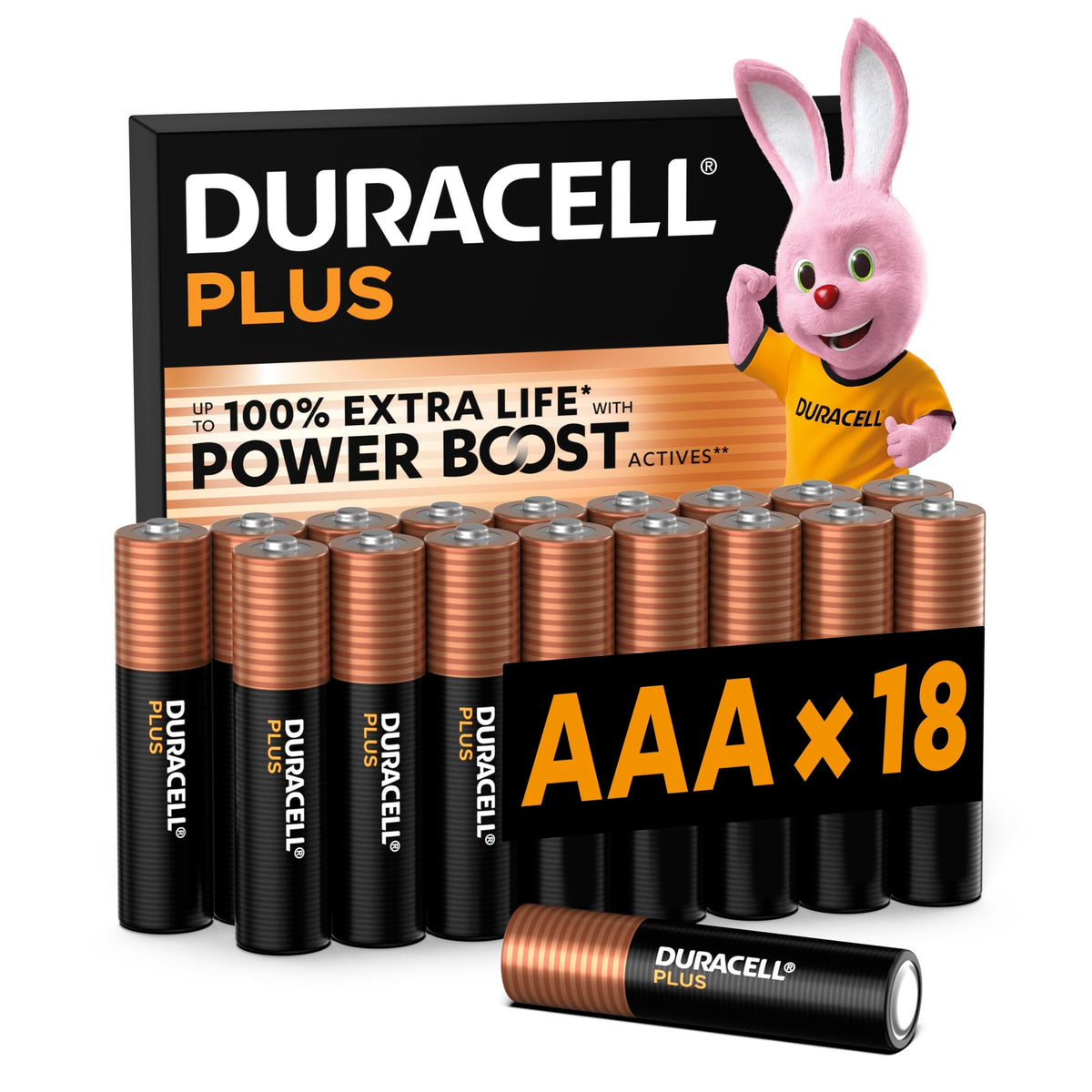 DURACELL Plus AAA Alkaline Batteries (30 Pack) 1.5V, LR03