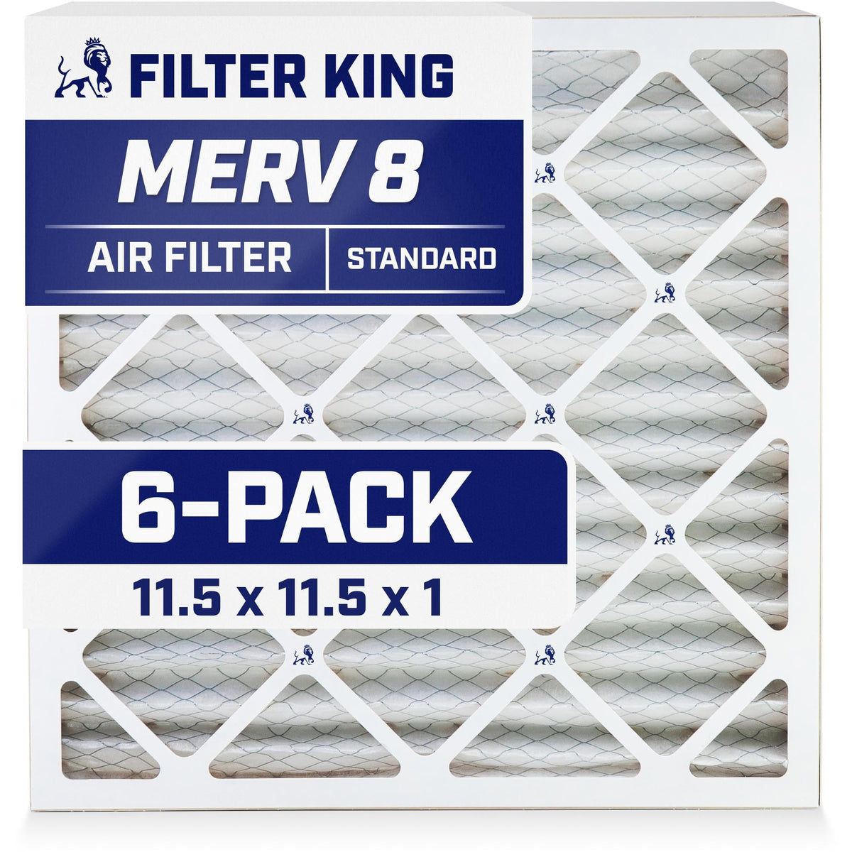 Filter King 19.25x23.25x2 Air Filter MERV 8, AC Furnace Filters (6-Pack)