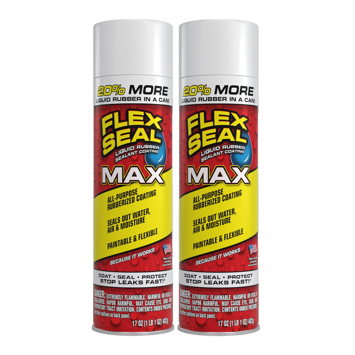 Flex Seal Spray Rubber Sealant Coating, Waterproof, Clear, 14 oz, 1-Pack