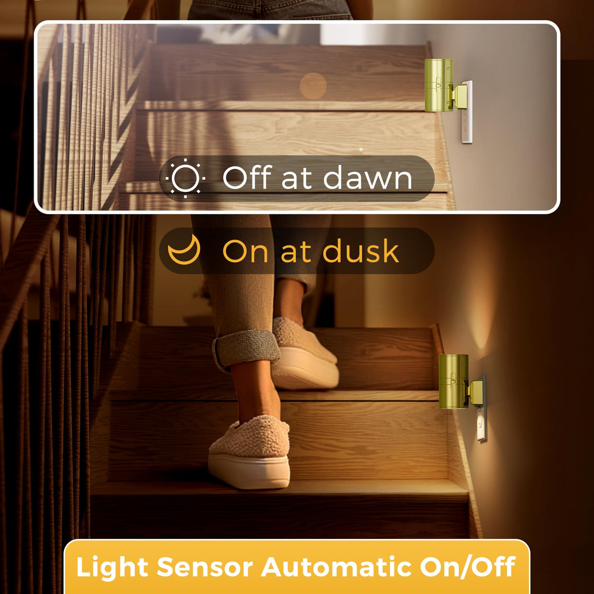 L LOHAS LED Night Light Plug in, Night Lights Plug into Wall, Soft White