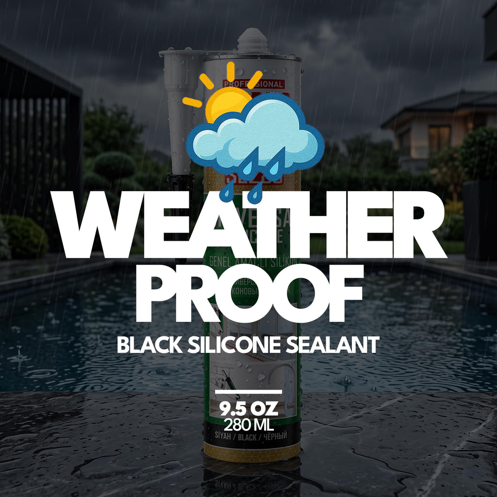 Brown Silicone Sealant, Waterproof & Flexible Sealant and Adhesive - 280ml