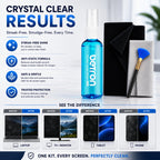 Betron Screen Cleaner Spray Kit with Cloth for TV, Laptop, Monitor, 500ml