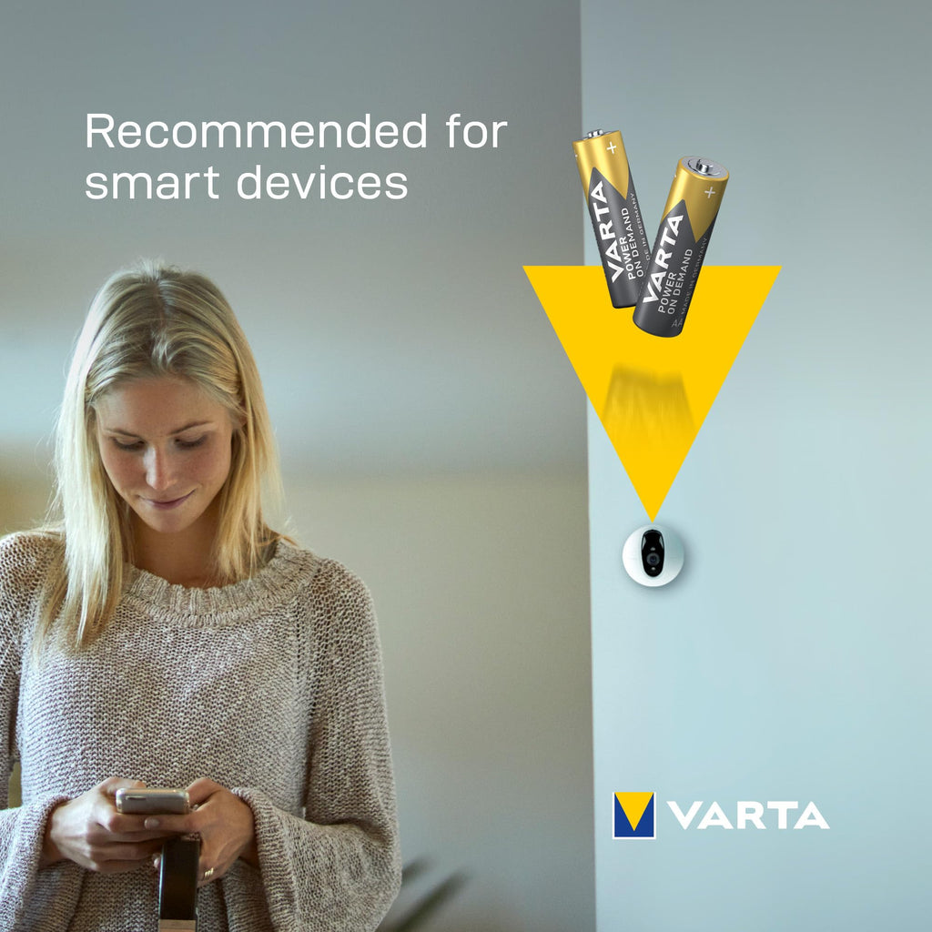 VARTA Batteries AAA, rechargeable, Pack of 16, Power on Demand, 1000 mAh