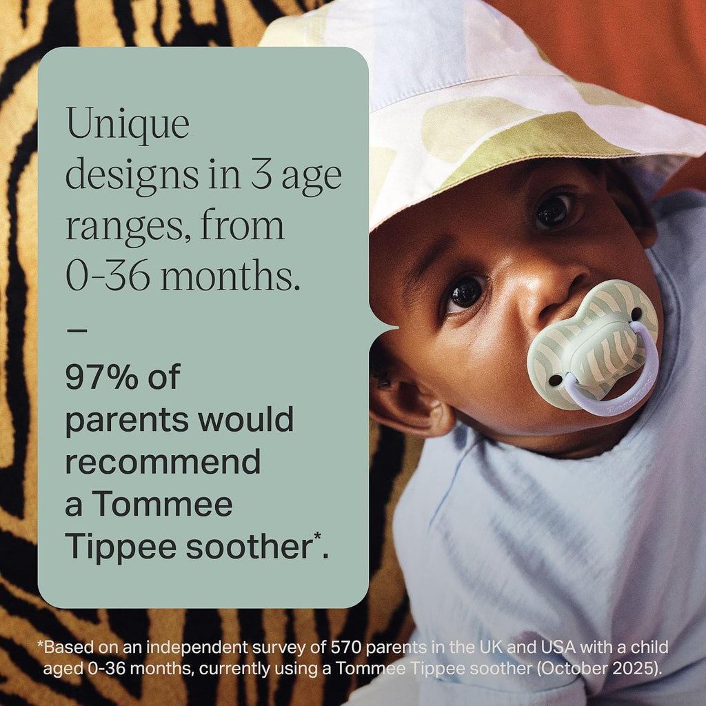Tommee Tippee Ultimate Fit Orthodontic Dummy 6-18m Silicone Pack of 4