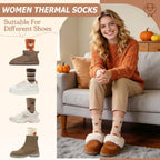 Ladies Socks Wool Thermal Fluffy Gifts For Women 5 Pairs