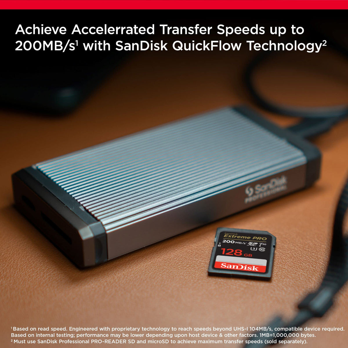 SanDisk 1TB Extreme PRO SDXC card, SD Card, V60 Memory card, 6K & 4K UHD, up to 280 MB/s, Shock, Temperature, Water and X-Ray Proof, RescuePro Deluxe data recovery software, UHS-II, Class 10, U3