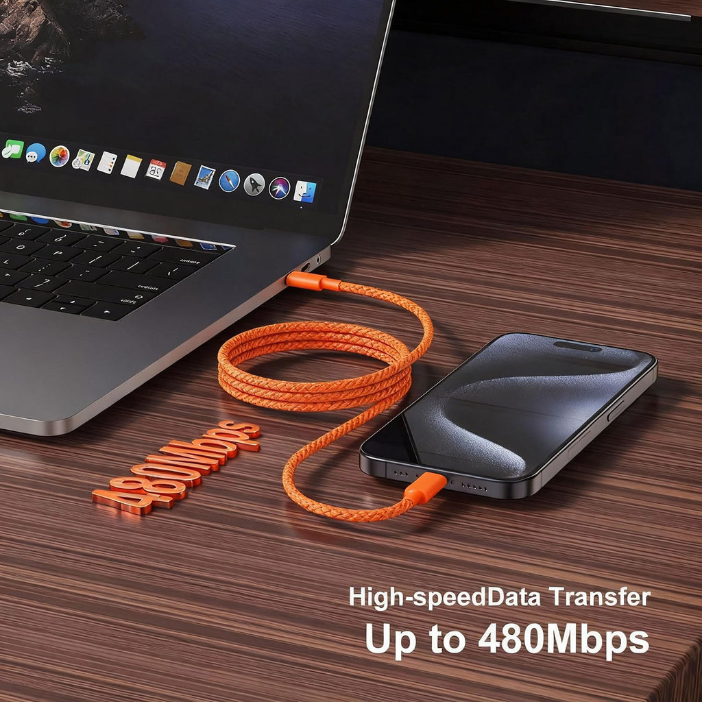 2m USB C to USB C Cable for IPhone 18/17/16/15,Fast Charger USB C for IPhone 17 Air/17e/16 Pro Max/15 Plus/16E/Duo, Long Charging Lead for iPad Pro 10/11th,Google Pixel 11/10/9/8,Samsung Galaxy Z Fold