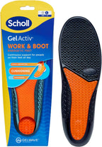 Scholl GelActiv Work & Boot Insoles for Men and Women, All Day Comfort at Work, Shock Absorption and Comfort Cushioning with GelWave Technology