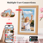 Frameo WiFi Digital Photo Frame 10.1 Inch - 1280x800 HD IPS Touch Screen Picture Frame Electronic, 32GB Memory, Auto Rotate, Wall Mountable, Digital PictureFrame for Sharing Photos and Videos